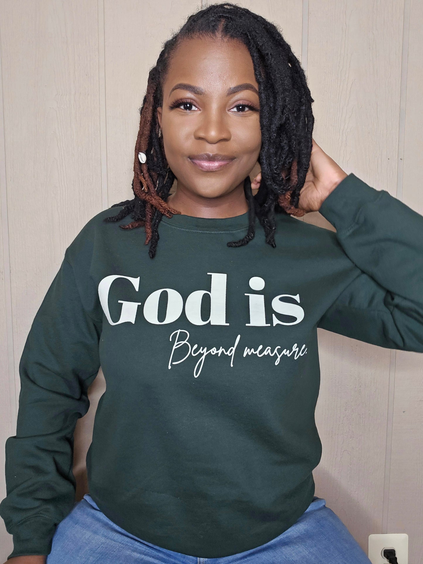 God Is Beyond Measure Unisex Sweatshirt | Heavyweight Christian Apparel (Pre-Order)