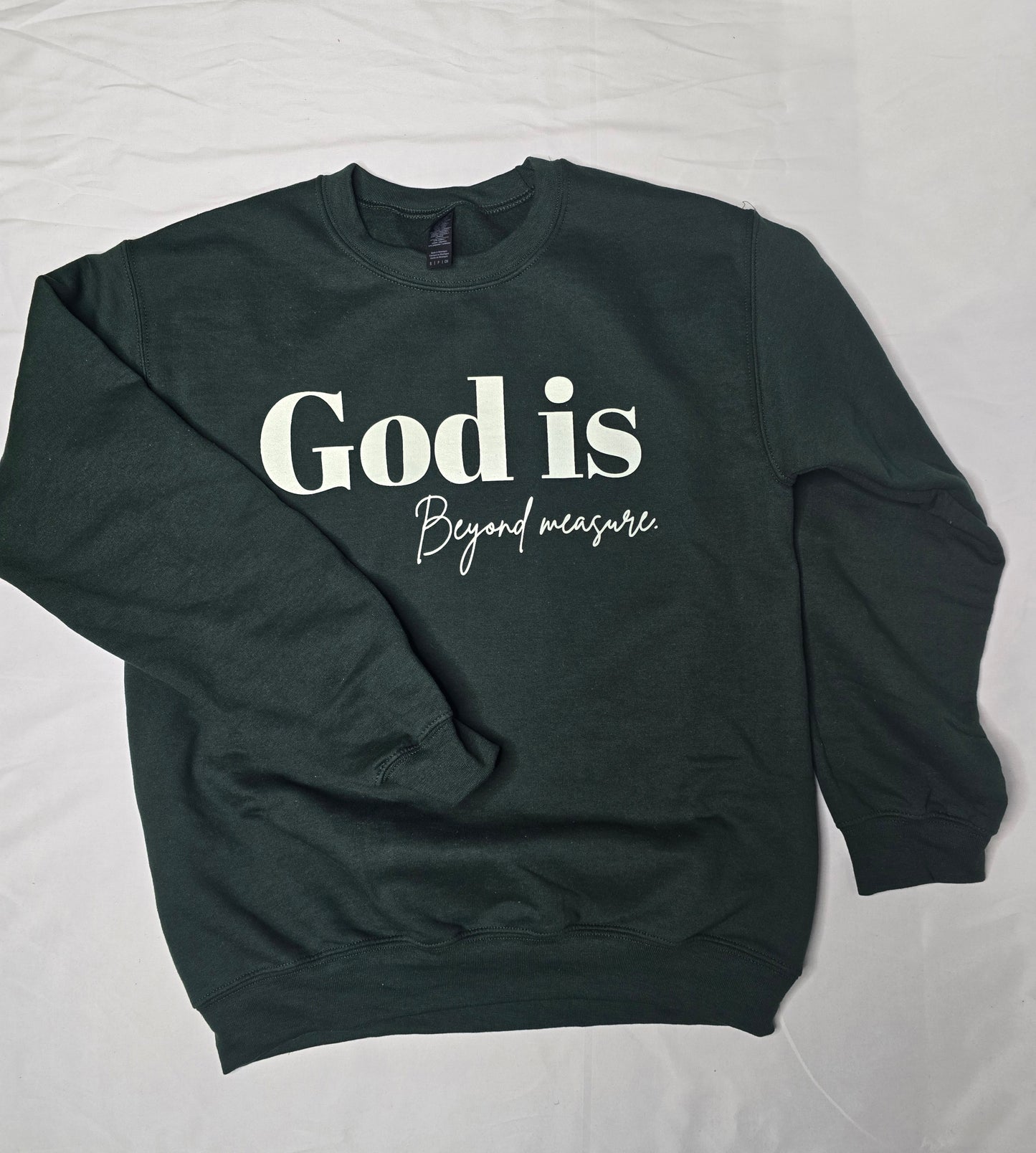 God Is Beyond Measure Unisex Sweatshirt | Heavyweight Christian Apparel (Pre-Order)