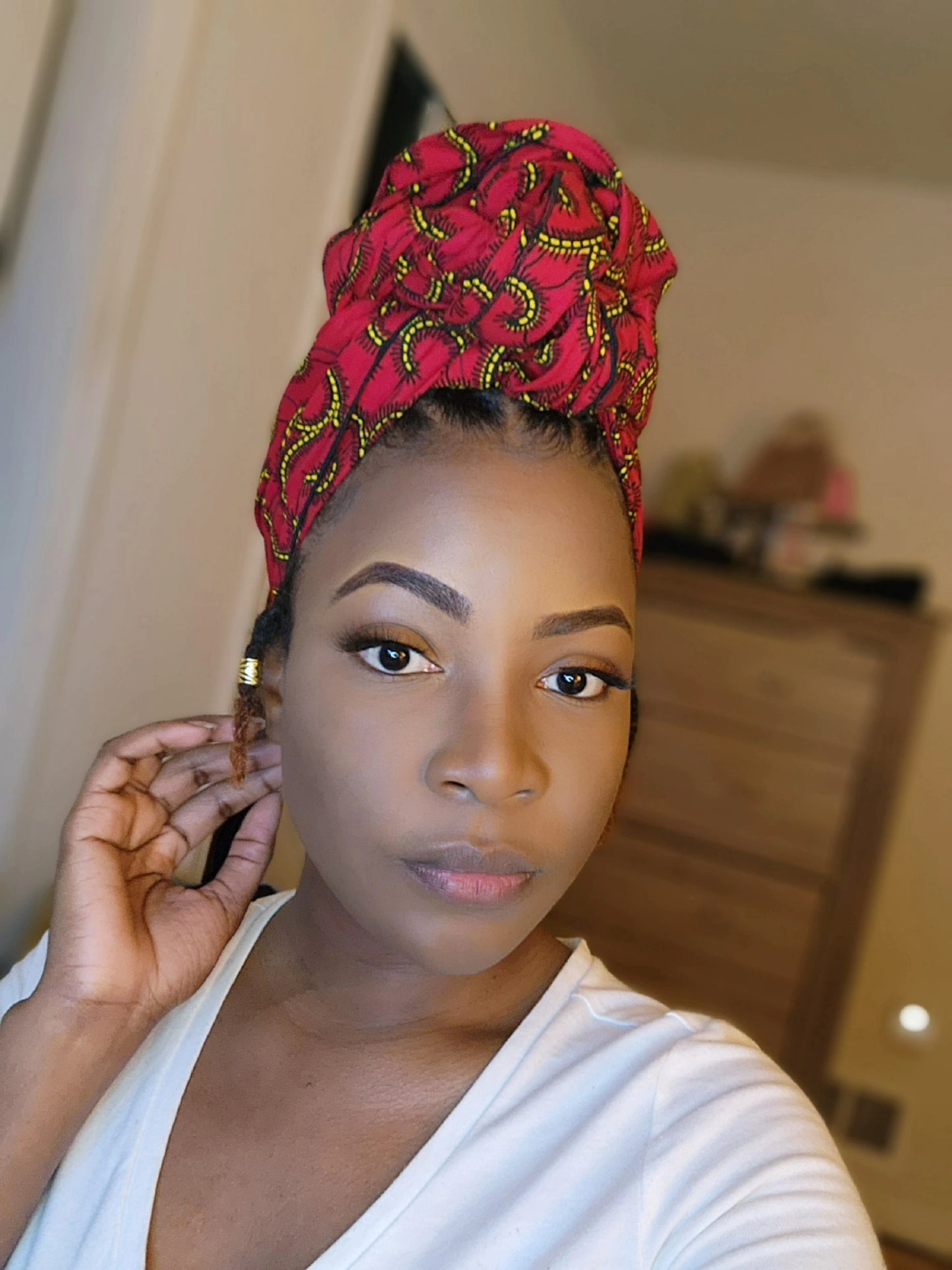 Crimson Headwrap