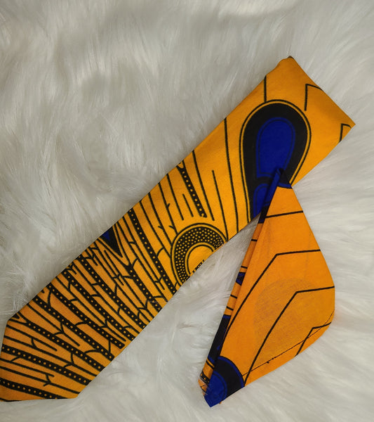 yellow and blue men tie