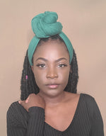 Load image into Gallery viewer, Solid Green Headwrap
