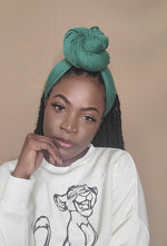 Load image into Gallery viewer, Solid Green Headwrap

